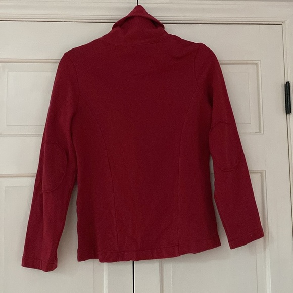 Neon Buddha Button Front Sweatshirt Jacket Sweater Buttons Cowl Relaxed Size XS - Picture 5 of 6